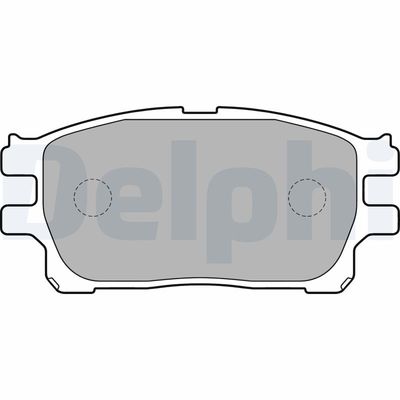 Комплект тормозных колодок, дисковый тормоз DELPHI LP1784