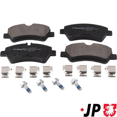 Bremžu uzliku kompl., Disku bremzes JP GROUP 1563701810