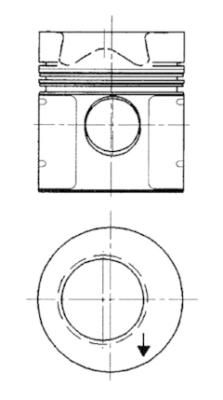 Поршень KOLBENSCHMIDT 92525700