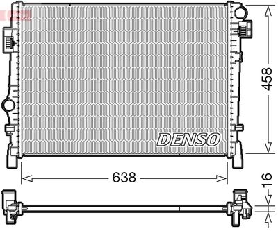 Radiators, Motora dzesēšanas sistēma DENSO DRM09054