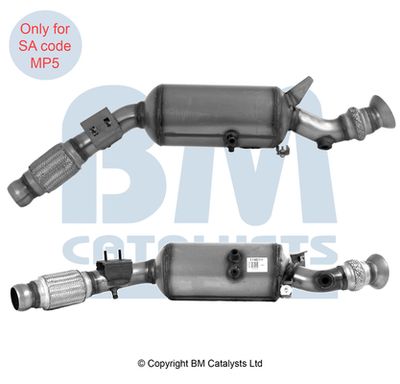 Nosēdumu-/Daļiņu filtrs, Izplūdes gāzu sistēma BM CATALYSTS BM11461H