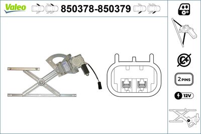 Стеклоподъемник VALEO 850378