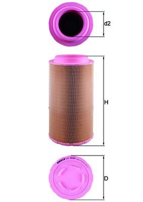 Воздушный фильтр MAHLE LX 2020