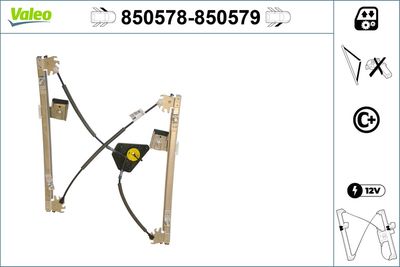 Стеклоподъемник VALEO 850578