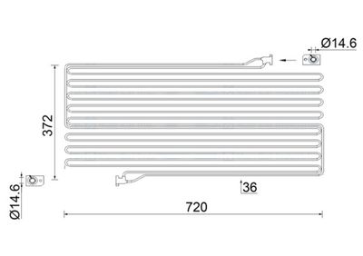 Конденсатор, кондиционер MAHLE AC 951 000S