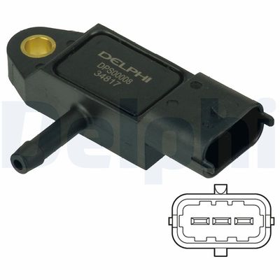 Devējs, Izplūdes gāzu spiediens DELPHI DPS00008