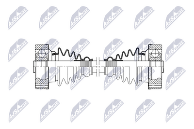Приводной вал NTY NPW-VW-198