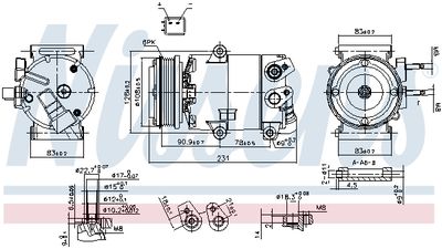 Компрессор, кондиционер NISSENS 890588