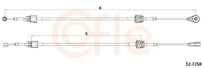 Трос, механическая коробка передач COFLE 12.7258