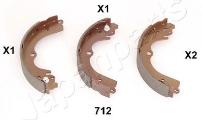 Bremžu loku komplekts JAPANPARTS GF-712AF