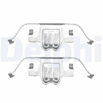 Комплектующие, колодки дискового тормоза DELPHI LX0406