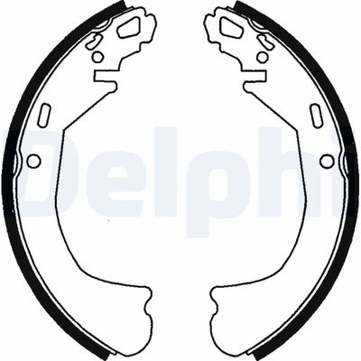 Bremžu loku komplekts DELPHI LS1738