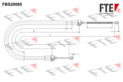 Тросик, cтояночный тормоз FTE 9250593