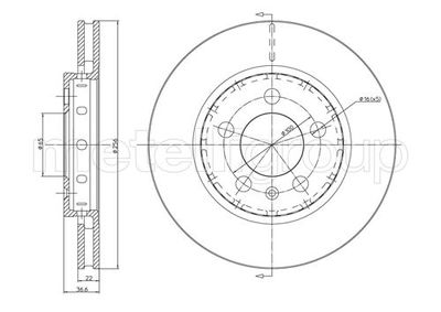 Тормозной диск METELLI 23-0695C