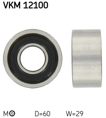 Spriegotājrullītis, Gāzu sadales mehānisma piedziņas siksna SKF VKM 12100