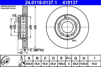 Тормозной диск ATE 24.0118-0137.1