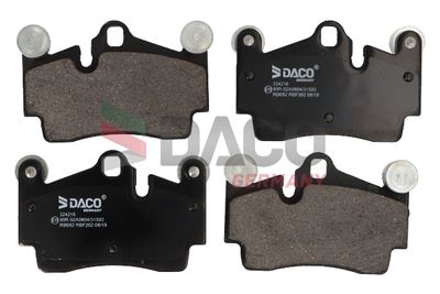 Комплект тормозных колодок, дисковый тормоз DACO 324216