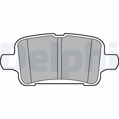 Комплект тормозных колодок, дисковый тормоз DELPHI LP3218