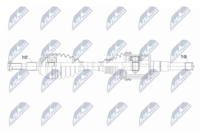 półoś napędowa NTY NPW-FR-219