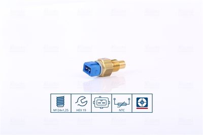 Датчик, температура охлаждающей жидкости NISSENS 207049