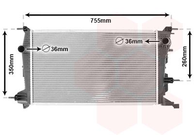 Radiators, Motora dzesēšanas sistēma VAN WEZEL 43002410