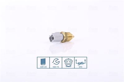 Датчик, температура охлаждающей жидкости NISSENS 207057
