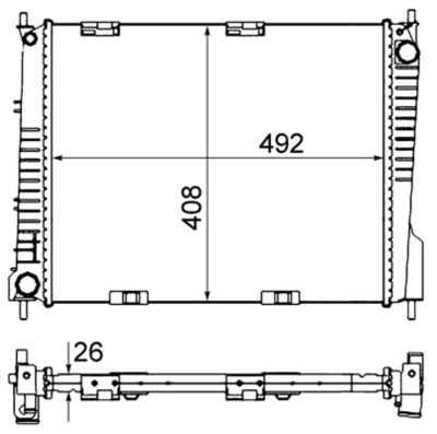 Radiators, Motora dzesēšanas sistēma MAHLE CR 841 000S