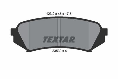 Bremžu uzliku kompl., Disku bremzes TEXTAR 2353902