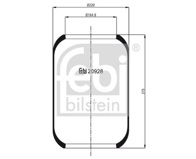 Pneimoatsperes spilvens, Pneimopiekare FEBI BILSTEIN 20928