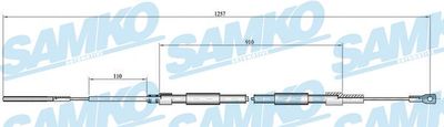 Тросик, cтояночный тормоз SAMKO C0084B