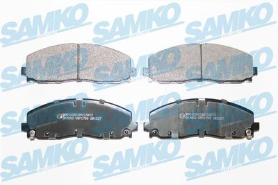Комплект тормозных колодок, дисковый тормоз SAMKO 5SP1759