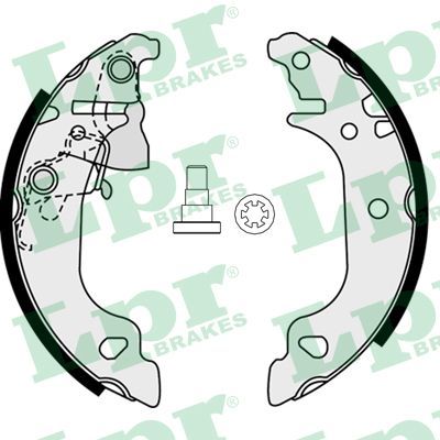 Комплект тормозных колодок LPR 07920