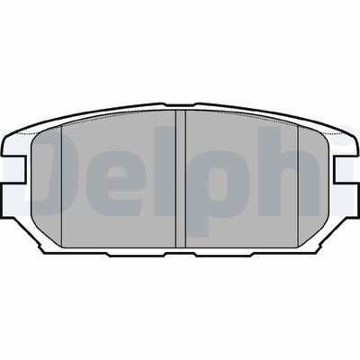Комплект тормозных колодок, дисковый тормоз DELPHI LP921