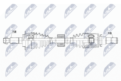 Piedziņas vārpsta NTY NPW-SU-044