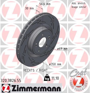 Bremžu diski ZIMMERMANN 320.3826.55