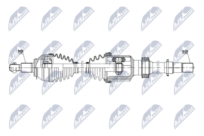Приводной вал NTY NPW-MZ-104