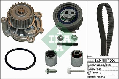 Ūdenssūknis + Zobsiksnas komplekts Schaeffler INA 530 0445 32