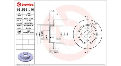 Тормозной диск MAGNETI MARELLI 360406035800