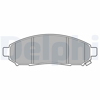 Комплект тормозных колодок, дисковый тормоз DELPHI LP3578