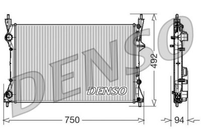 Radiators, Motora dzesēšanas sistēma DENSO DRM09171