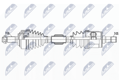 Piedziņas vārpsta NTY NPW-HD-090