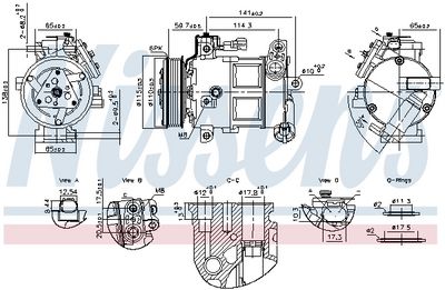 Компрессор, кондиционер NISSENS 891186