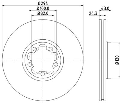 Bremžu diski HELLA PAGID 8DD 355 107-311