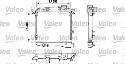 Radiators, Motora dzesēšanas sistēma VALEO 883799