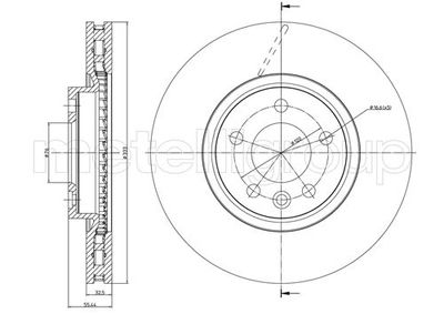 Тормозной диск METELLI 23-0727C