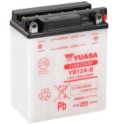 Startera akumulatoru baterija YUASA YB12A-B