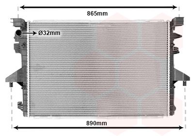 Radiators, Motora dzesēšanas sistēma VAN WEZEL 58002317