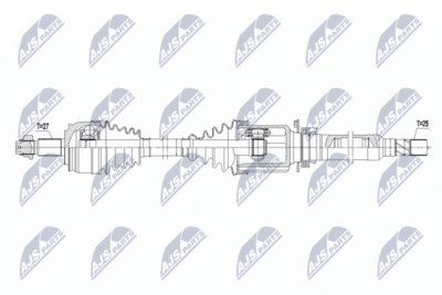 Приводной вал NTY NPW-FT-094