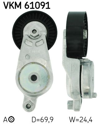 Siksnas spriegotājs, Ķīļsiksna SKF VKM 61091