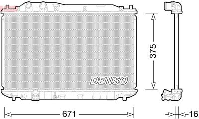 Radiators, Motora dzesēšanas sistēma DENSO DRM40028